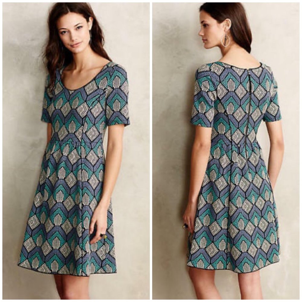 Anthropologie HD In Paris Hollyhock Dress